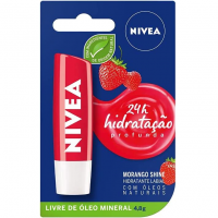 NIVEA Hidratante Labial Morango Shine 4,8 G na Amazon