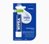 NIVEA Hidratante Labial Original Care – Com Manteiga de Karité & Pantenol, hidrata por 12 horas oferecendo proteção e cuidados intensivos aos seus lábios – 4,8g na Amazon