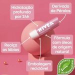 NIVEA Hidratante Labial Pérola Shine 4,8 g na Amazon