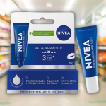 NIVEA Hidratante Labial Regenerador 3 em 1 10g na Amazon