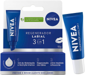 NIVEA Hidratante Labial Regenerador 3 em 1 10g na Amazon
