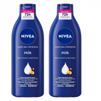 NIVEA Kit Loção Hidratante Milk Pele Seca A Extrasseca 400ml (2 Unidades) na Amazon