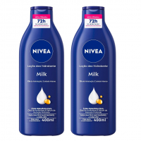 NIVEA Kit Loção Hidratante Milk Pele Seca A Extrasseca 400ml (2 Unidades) na Amazon