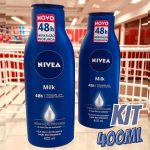 NIVEA Kit Loção Hidratante Milk Pele Seca a Extrasseca 400ml na Amazon