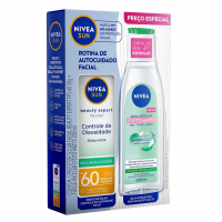 Nivea Kit Sun Facial Beauty Olesiosidade FPS60 50ML + Água Micelar Efeito Matte 200ML na Amazon