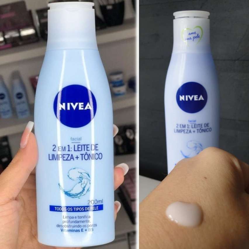 NIVEA Loção 2 em 1 200ml – Leite de Limpeza e Tônico – Remove as impurezas, inclusive resíduos de maquiagem e poluição, tonifica profundamente e deixa a pele mais saudável na Amazon