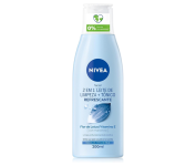 NIVEA Loção 2 em 1 Leite de Limpeza Facial + Tônico Refrescante 200ml na Amazon