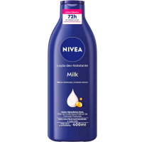 NIVEA Loção Deo-Hidratante Milk 400ml, Hidratação Profunda 72h na Amazon