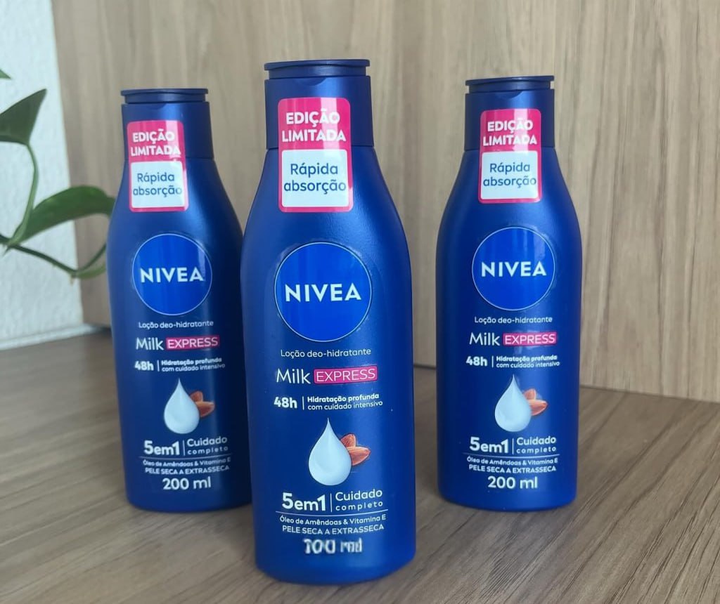 NIVEA Loção Deo-hidratante Milk Express Pele Seca a Extrasseca 200ml na Amazon