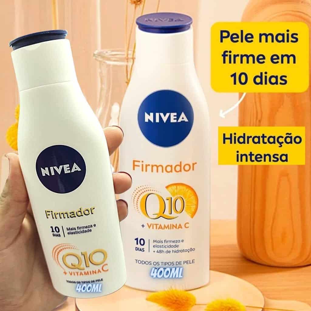 NIVEA Loção Hidratante Firmador Q10 + Vitamina C Todos os Tipos de Pele 400ml - Sua pele com mais firmeza e mais elasticidade em 10 dias, ainda hidratada e cheia de brilho, livre de flacidez na Amazon