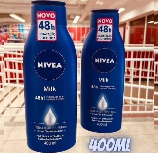 NIVEA Loção Hidratante Milk Pele seca a extrasseca 400ml na Amazon