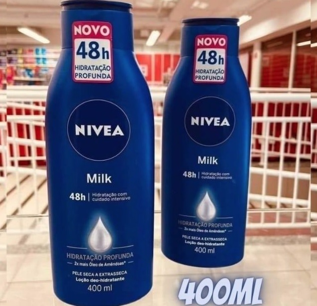 NIVEA Loção Hidratante Milk Pele seca a extrasseca 400ml na Amazon