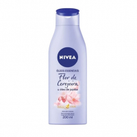 NIVEA Loção Hidratante Óleos Essenciais Flor De Cerejeira & Óleo De Jojoba 200ml na Amazon
