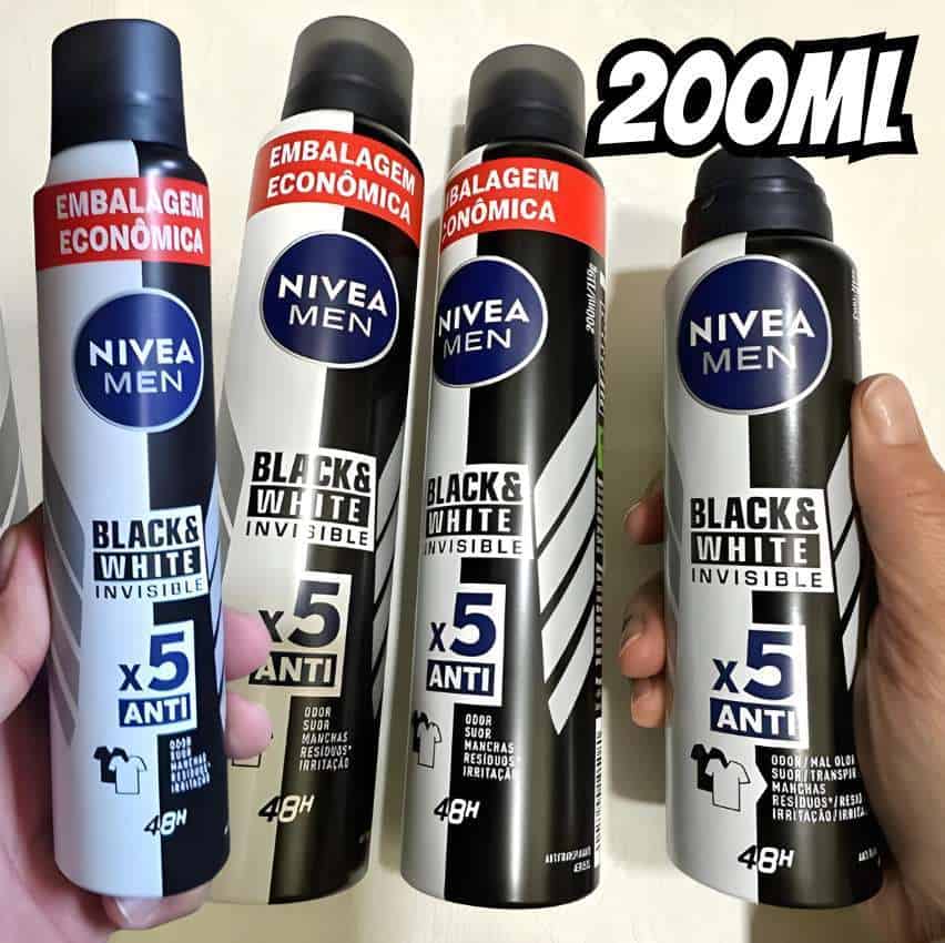 NIVEA MEN Desodorante Antitranspirante Aerossol 200ml na Amazon