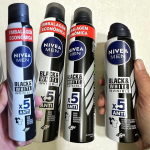 NIVEA MEN Desodorante Antitranspirante Aerossol Invisible Black & White 200ml – Proteção eficaz de 48 horas contra suor e mau odor, elimina 99,9% das bactérias e evita manchas em roupas na Amazon