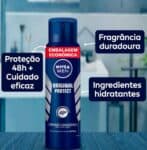 NIVEA MEN Desodorante Antitranspirante Aerossol Original Protect 200ml - Proteção eficaz de 48 horas contra suor e mau odor, desenvolvido especialmente para prevenir irritações na pele na Amazon