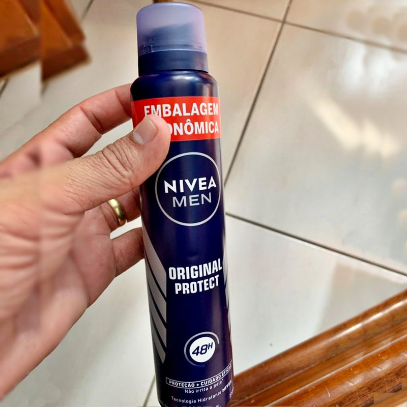 NIVEA MEN Desodorante Antitranspirante Aerossol Original Protect 200ml na Amazon