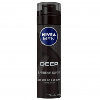 NIVEA MEN Espuma De Barbear Deep 200ml - Com Carvão Ativado Em Sua Fórmula na Amazon
