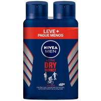 NIVEA MEN Kit Desodorante Antitranspirante Aerossol Dry Impact 150ml (2 Unidades) na Amazon