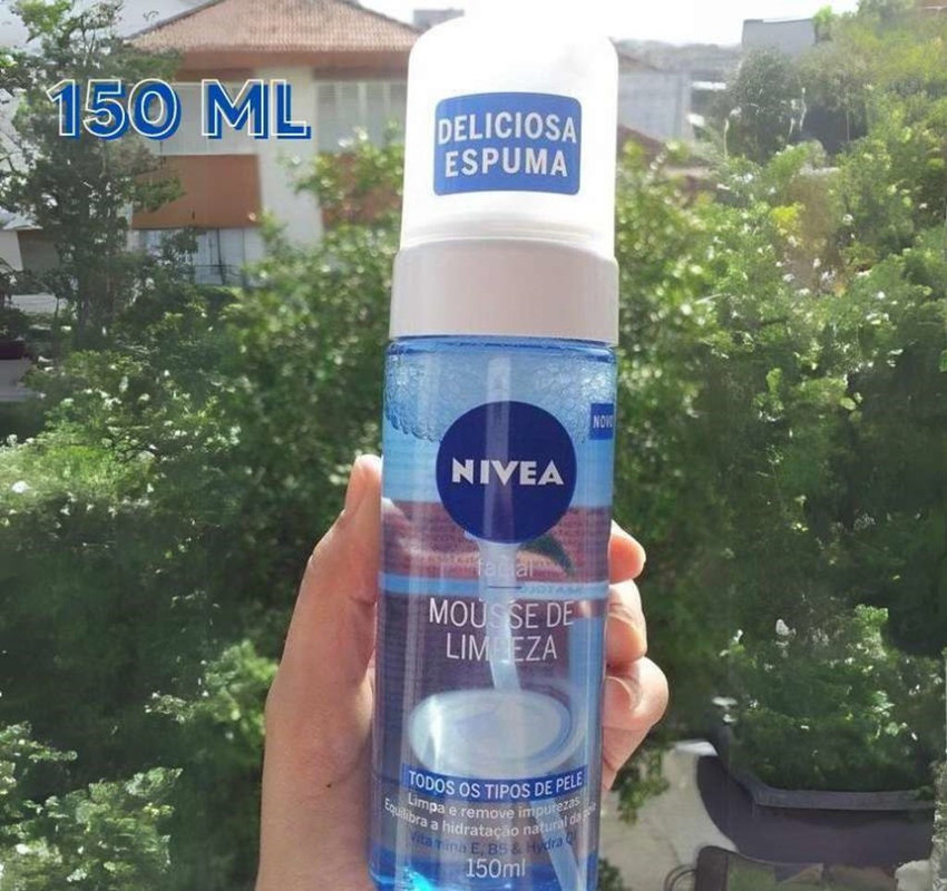 NIVEA Mousse de Limpeza Facial 150ml na Amazon