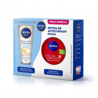 Nivea Prot Sol Facial T.Seco Fps70 40ml + Nivea Creme Facial Antissinais 100g na Amazon