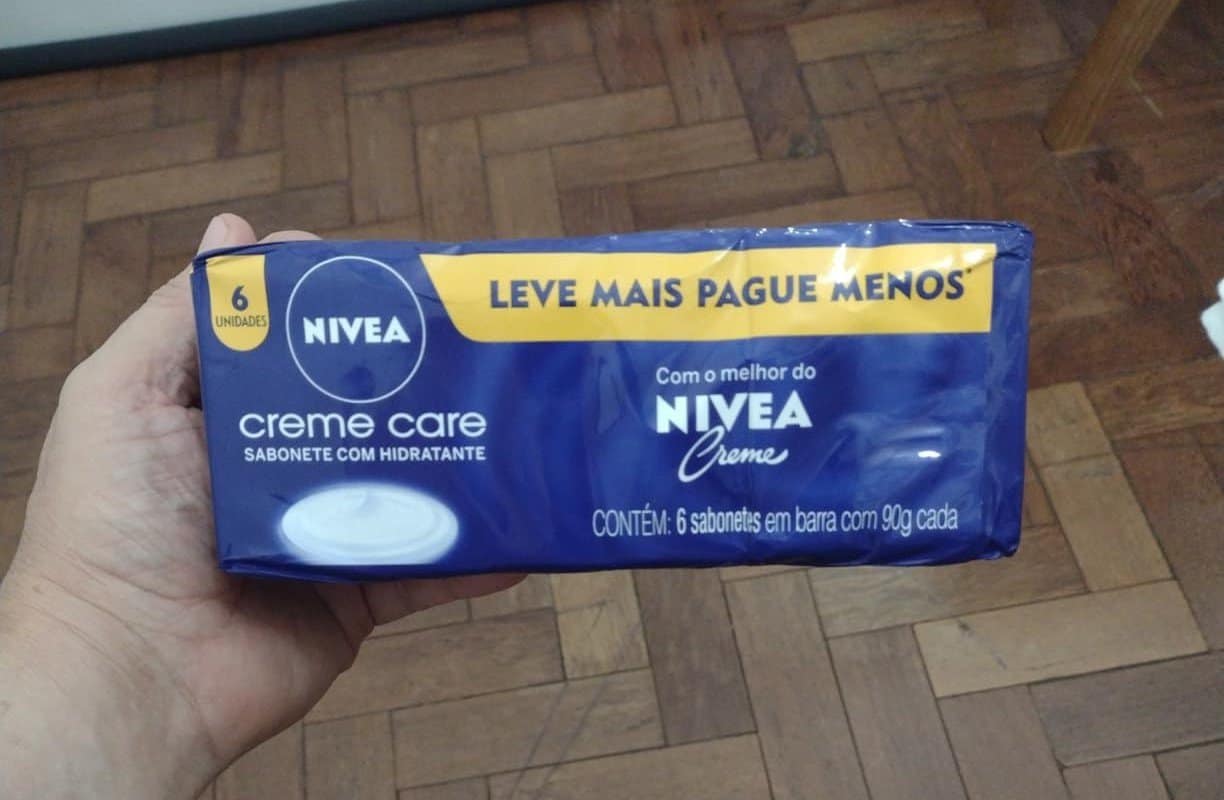 NIVEA Sabonete em Barra Creme Care Promo 6 un. 90g - Limpa e deixa a pele macia mesmo após o banho, com glicerina, fragrância NIVEA Creme e o exclusivo ingrediente Eucerit na Amazon