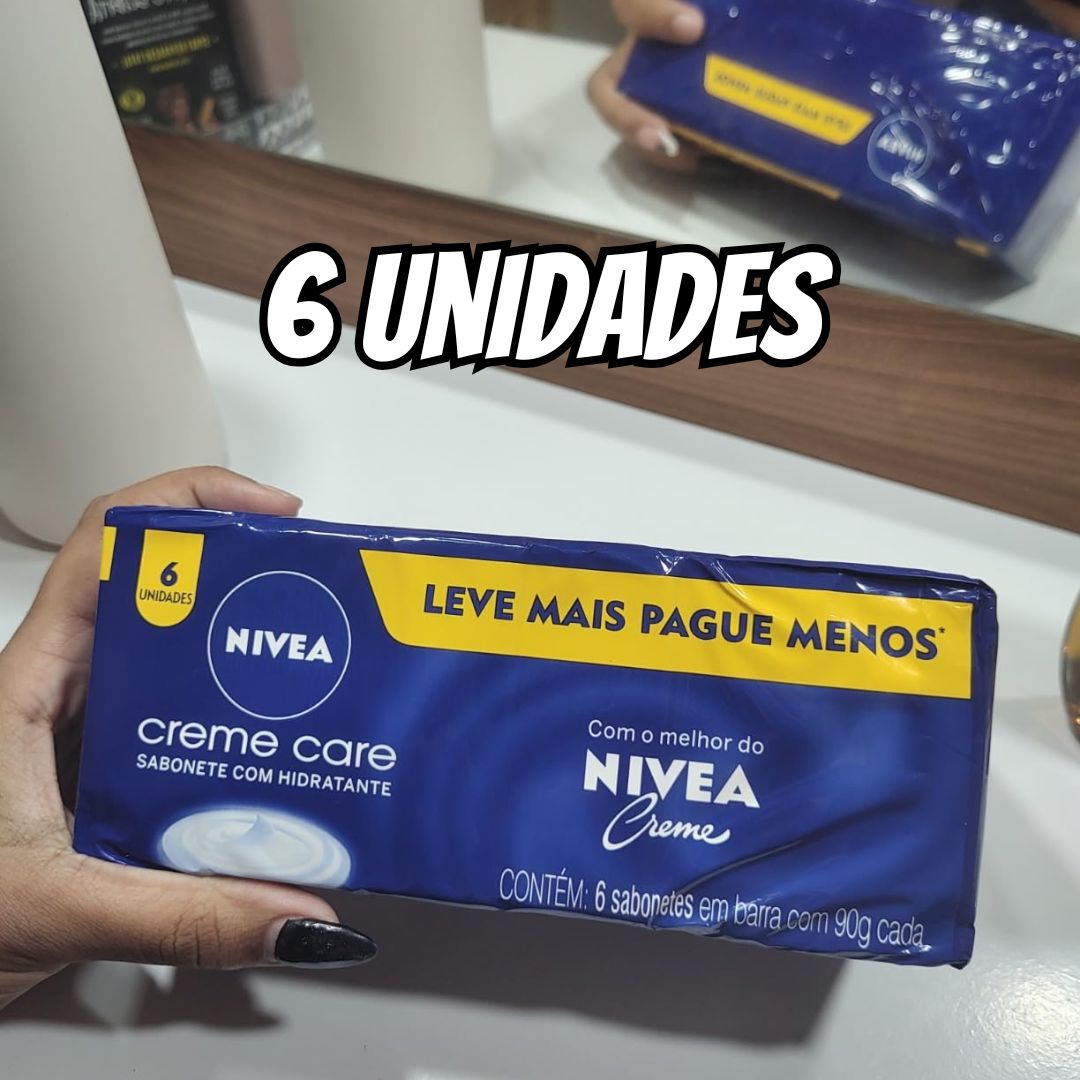 NIVEA Sabonete em Barra Creme Care Promo 6 un. 90g na Amazon