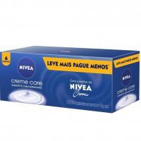 NIVEA Sabonete Em Barra Creme Care Promo 6 Un. 90g na Amazon