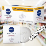 NIVEA Sabonete em Barra Pure Milk Sensitive Promo 6 un. 90g – Fórmula enriquecida com a preciosa essência do leite, proporciona uma pele macia e hidratada após o banho na Amazon