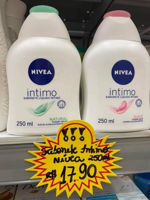 NIVEA Sabonete Líquido Íntimo Natural 250ml na Amazon