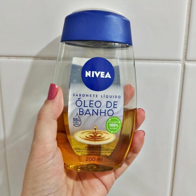 NIVEA Sabonete Líquido Óleo de Banho 200ml na Amazon
