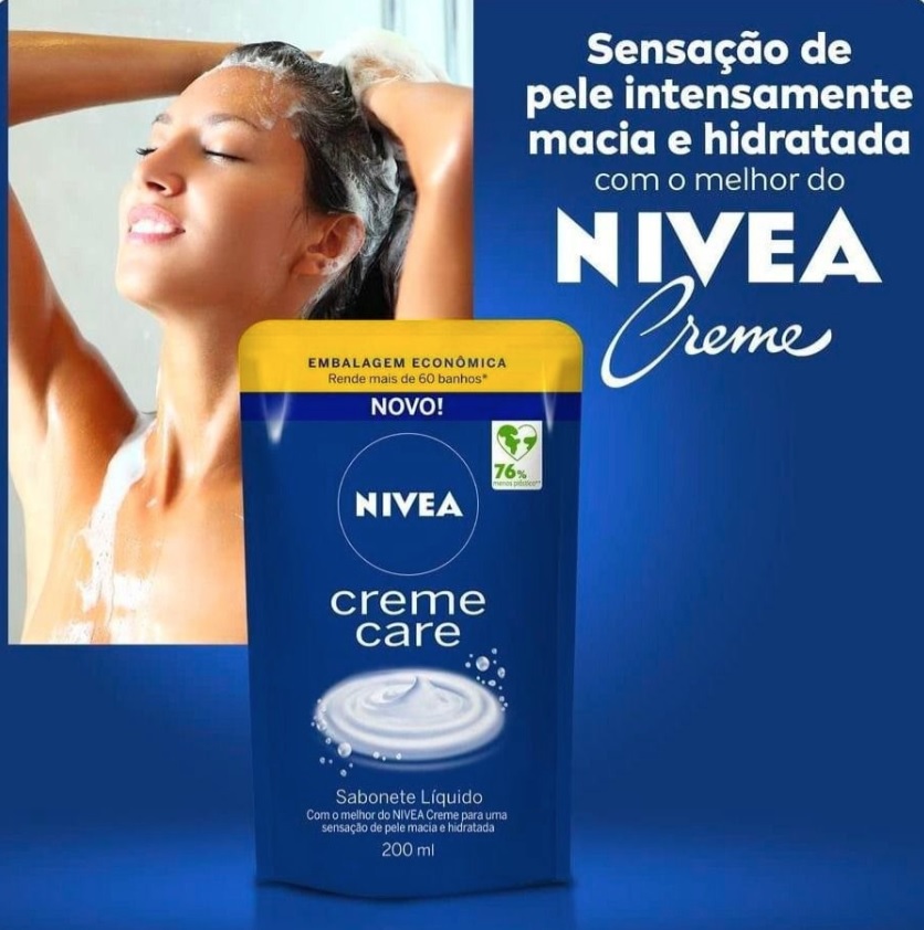 NIVEA Sabonete Líquido Refil Creme Care 200ml na Amazon