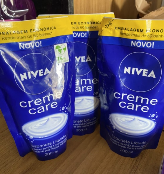 NIVEA Sabonete Líquido Refil Creme Care 200ml na Amazon