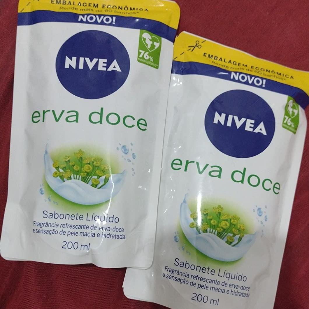 NIVEA Sabonete Líquido Refil Erva Doce 200ml – Fragrância refrescante de erva-doce, sensação de pele macia e hidratada na Amazon