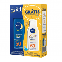 NIVEA SUN Kit Protetor Solar Protect & Hidrata FPS50 200ml + Protetor Solar Kids Sensitive FPS60 100ml, Nivea na Amazon