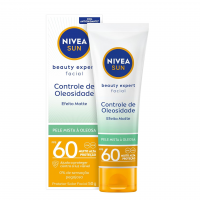 NIVEA SUN Protetor Solar Facial Beauty Expert Controle De Oleosidade FPS 60 50g na Amazon