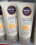 NIVEA SUN Protetor Solar Facial Toque Seco Antissinais FPS 60 50ml – Diário, muito alta proteção UVA/UVB, previne o envelhecimento da pele, textura não oleosa, controla o brilho na Amazon