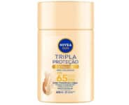 NIVEA SUN Protetor Solar Fluido Facial Tripla Proteção Antissinais FPS 65 40ml na Amazon