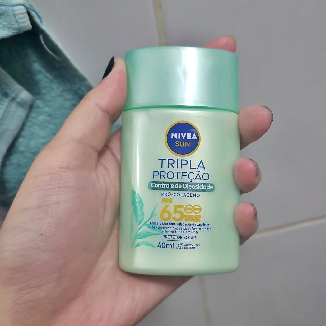 NIVEA SUN Protetor Solar Fluido Facial Tripla Proteção Controle de Oleosidade FPS 65 40ml na Amazon