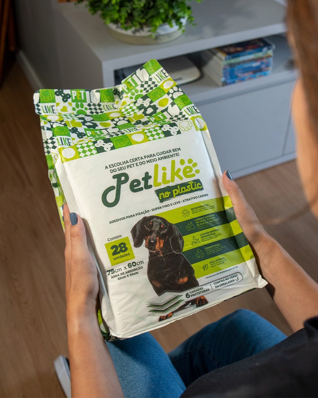 NO PLASTIC Tapete Higiênico No Plastic – Tapete Biodegradável – 75Cmx60Cm – 28Und na Amazon