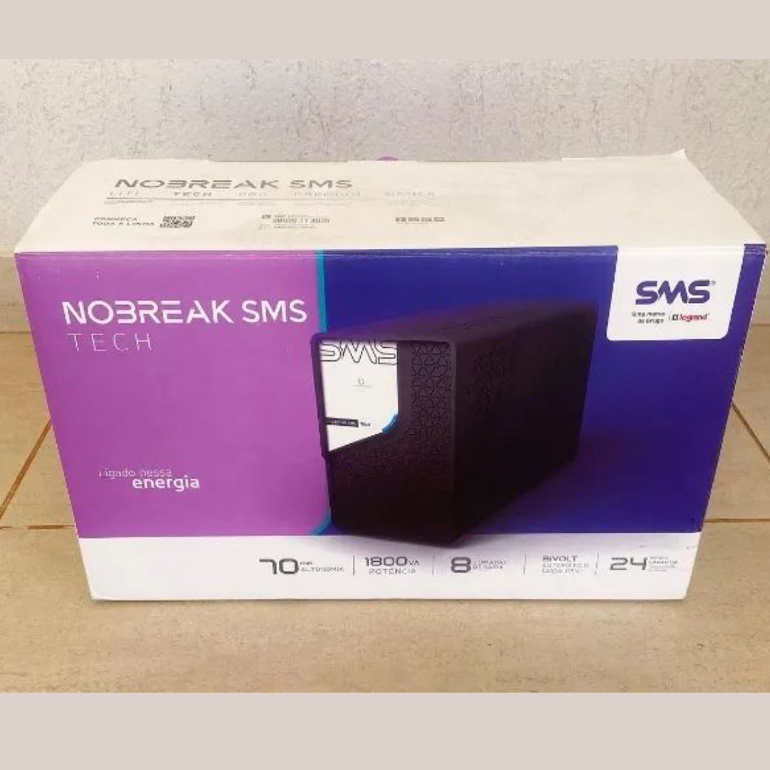 NOBREAK SMS TECH 1800 VA LINE INTERACTIVE – ENTRADA BIVOLT/SAÍDA 115V – PN 29307 na Amazon