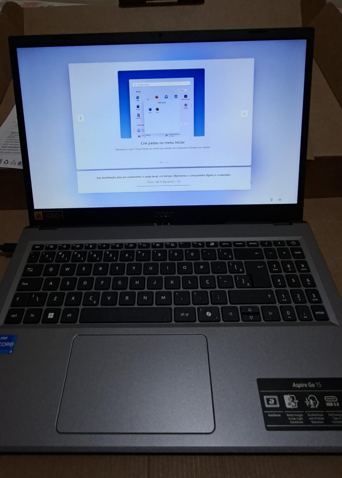 Notebook Acer Aspire Go 15 AG15-71P-5939 Intel core I5 13ª Geração 8GB RAM 256GB SSD Full HD TN Windows 11 Home na Amazon