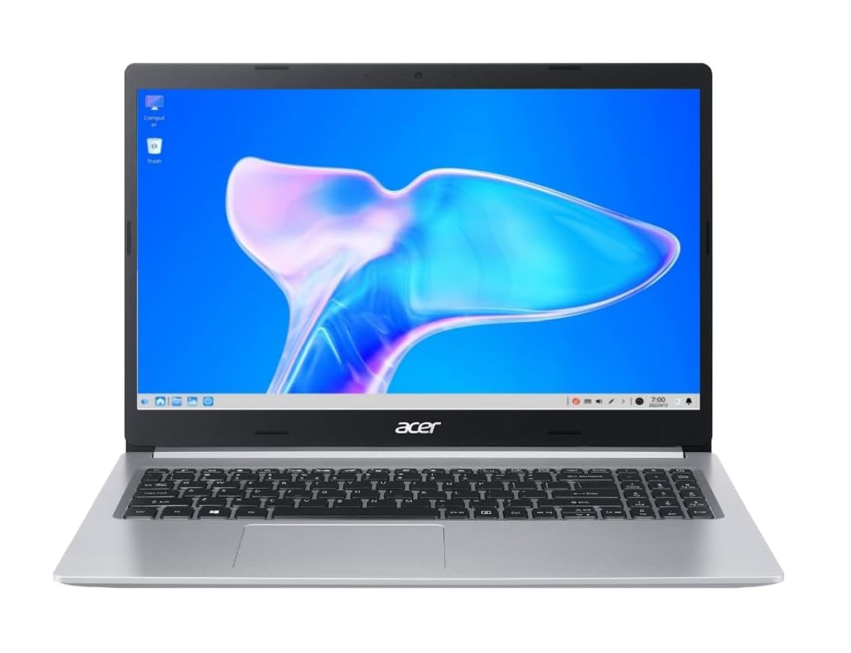 Notebook Acer Aspire5 A515-45-R36L AMD Ryzen7 5700U 12GB RAM (AMD Radeon) 512GB SSD 15.6” LED IPS Full HD Prata Teclado numérico Independente Linux Gutta na Amazon