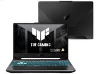 Notebook ASUS TUF Gaming A15, GeForce RTX 2050, AMD RYZEN 7, 8 GB, 512 GB SSD, KeepOS, Tela 15.6” FHD, Graphite Black – FA506NFR-HN069 na Amazon