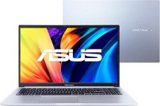 Notebook ASUS Vivobook 15, AMD Ryzen 5, 8GB, 256GB, Windows 11 Home, Icelight Silver – M1502IA-EJ251W na Amazon
