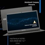 Notebook Compaq Presario 427 Intel Pentium N3700 – 4GB 240GB SSD 14,1” Linux na Magazine Luiza