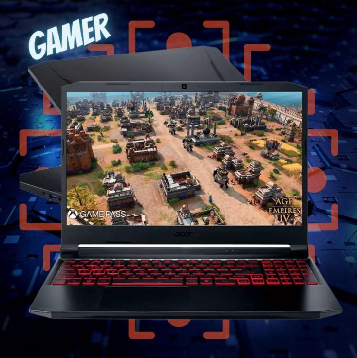 Notebook Gamer Acer Nitro 5 Intel Core i5 8GB – 512GB SSD 15,6” Full HD NVIDIA GTX 1650 4GB Linux na Magazine Luiza