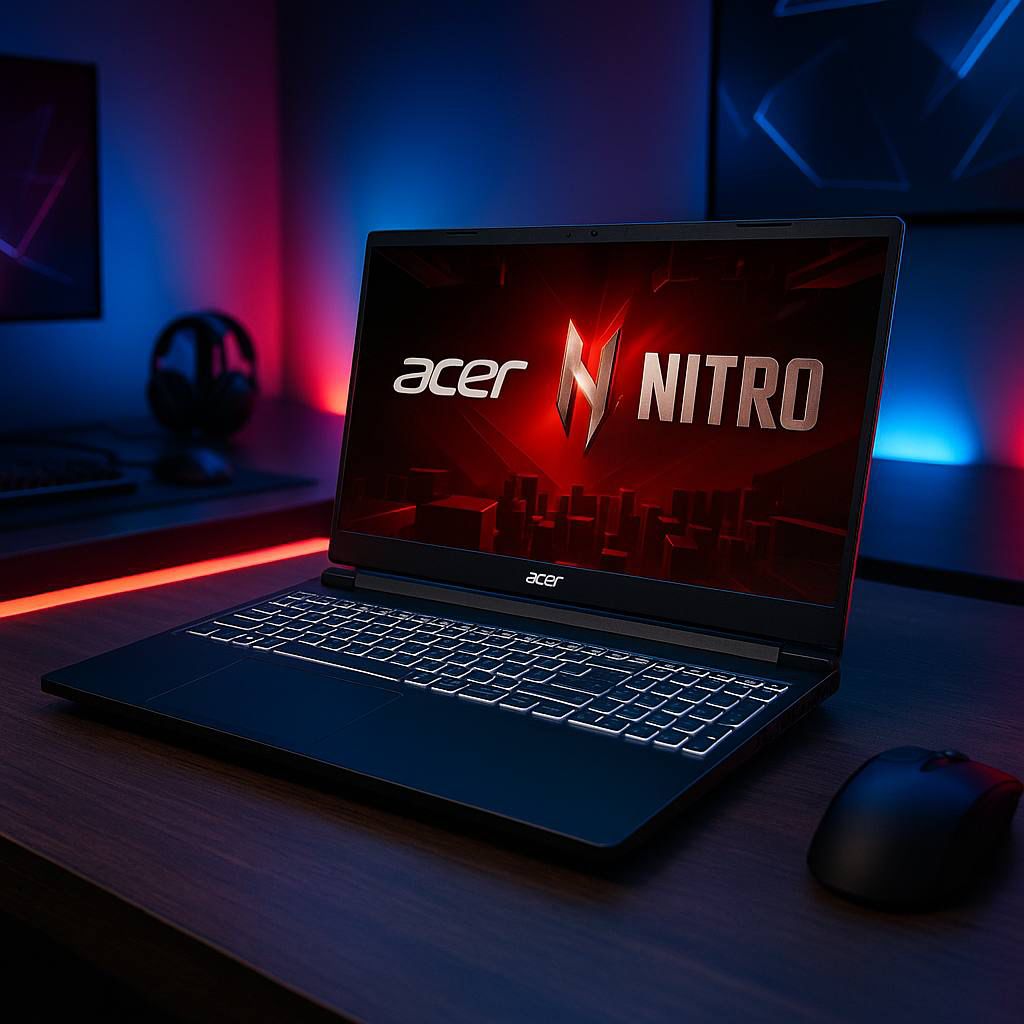 Notebook Gamer Acer Nitro V15 ANV15-51-51UZ Intel® Core™ i5-13420H de 13ªGen 16 GB RAM RTX 4050 512 GB SSD na Amazon