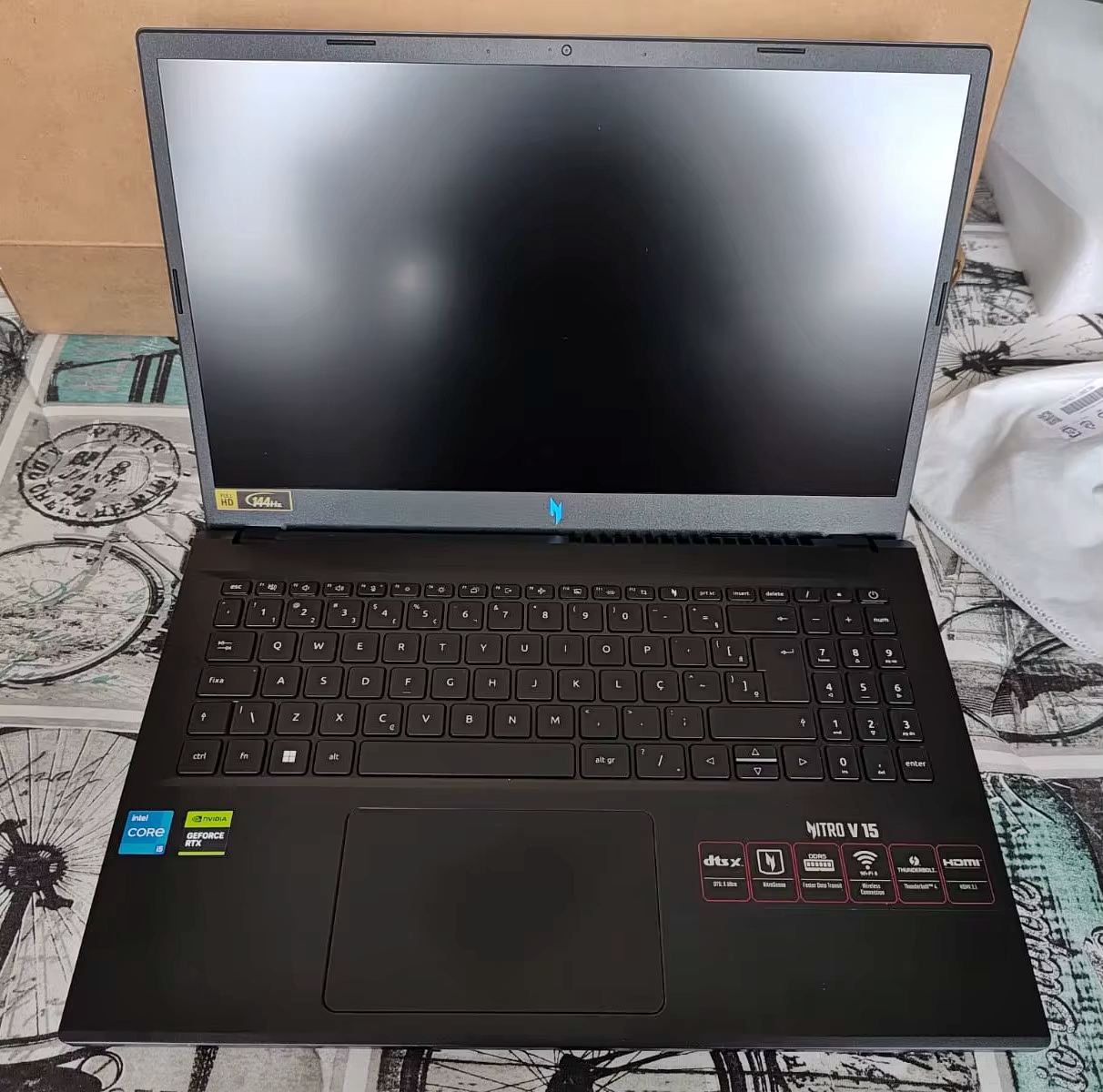 Notebook Gamer Acer Nitro V15 Intel Core i5 512GB SSD 16GB RAM 15,6″ Full HD 144Hz IPS RTX 3050 6GB ANV15-51-582R na Aliexpress