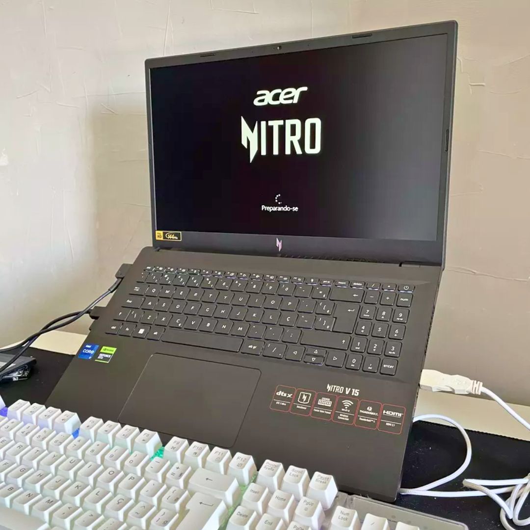 Notebook Gamer Acer Nitro V15 Intel® Core™ i5-13420H, RTX 3050, Tela 15.6″, 8GB, 512GB, Linux – ANV15-52-514Z na Amazon